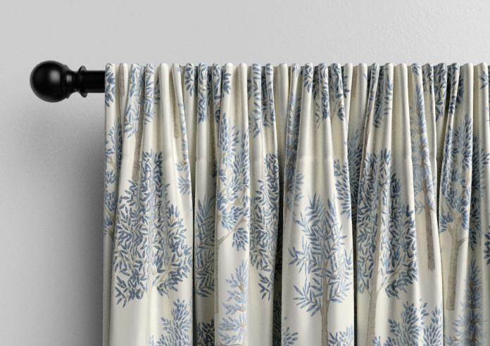 Coppice Faux Silk, Jean - Made to Measure Curtain - Image 9